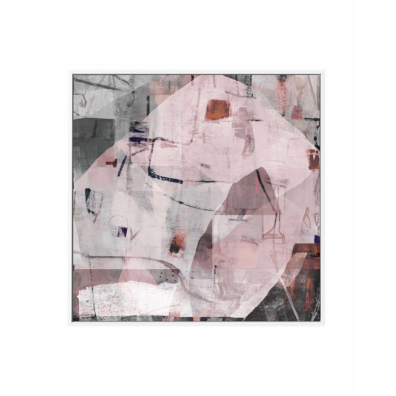 Blush Haze by Antonia Tzenova | Framed Canvas Art Print