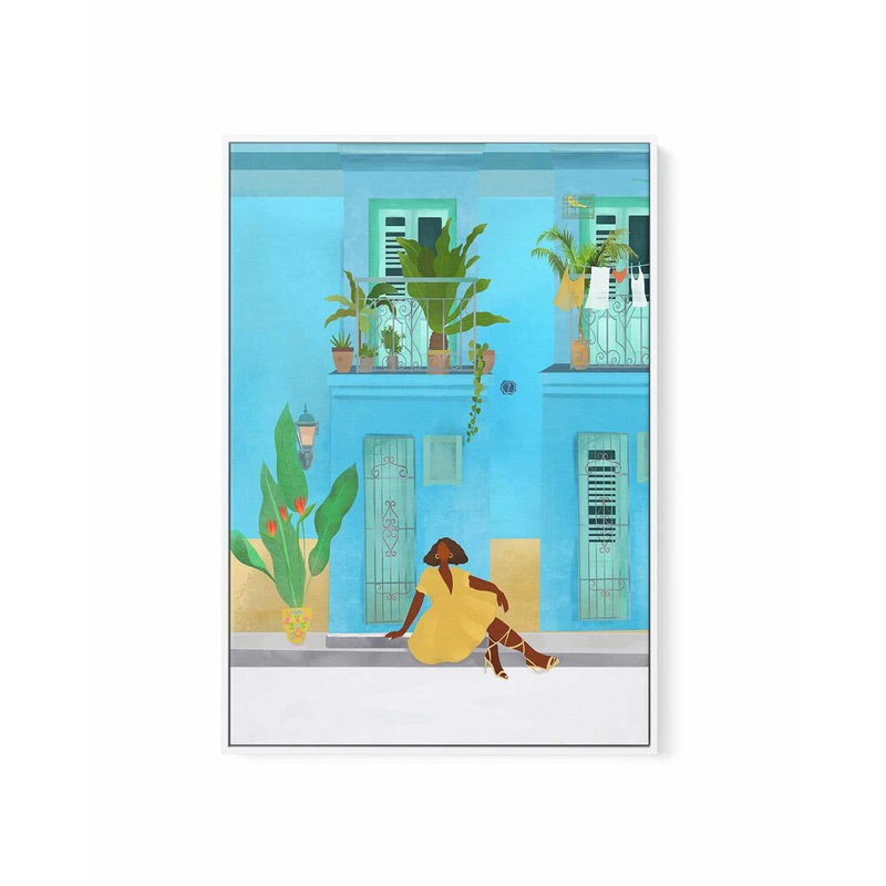 Chicha De Barrio by Petra Lizde | Framed Canvas Art Print
