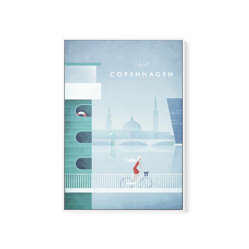 Copenhagen by Henry Rivers | Framed Canvas Art Print