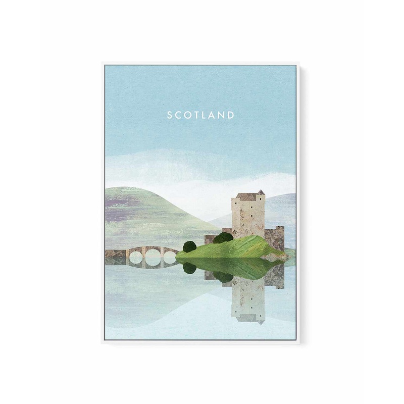 Scotland, Loch by Henry Rivers | Framed Canvas Art Print