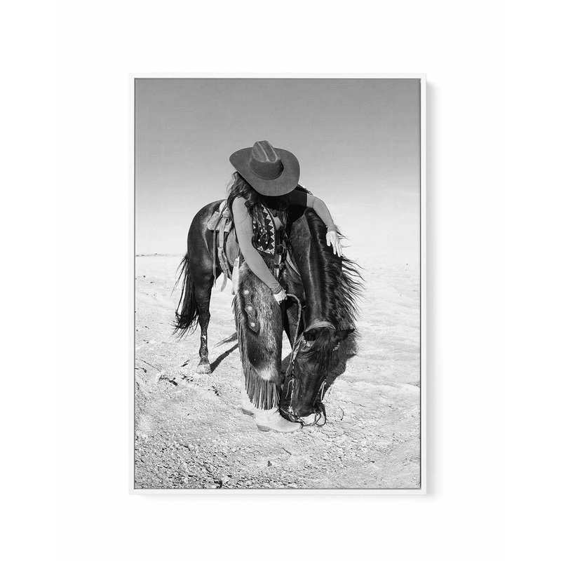 A Cowgirls Bestfriend by Rylee Olsen | Framed Canvas Art Print