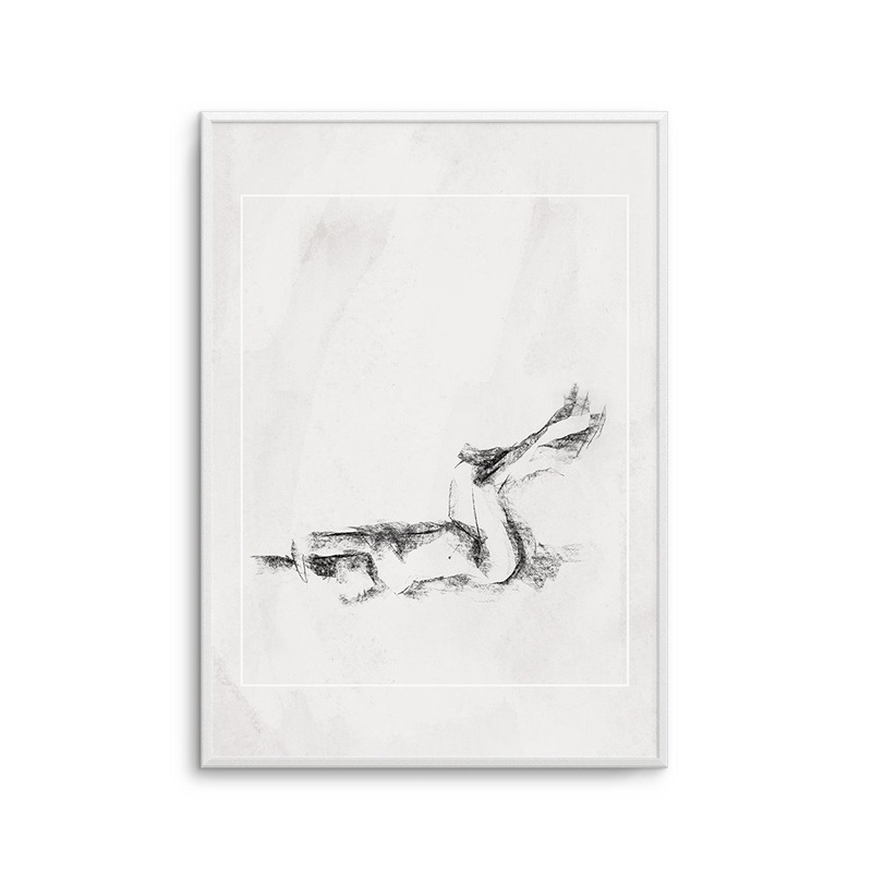 Femme in Charcoal I Art Print