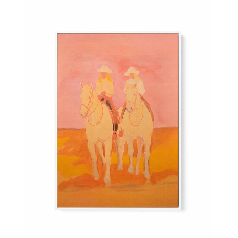 Final Rodeo II | Framed Canvas Art Print