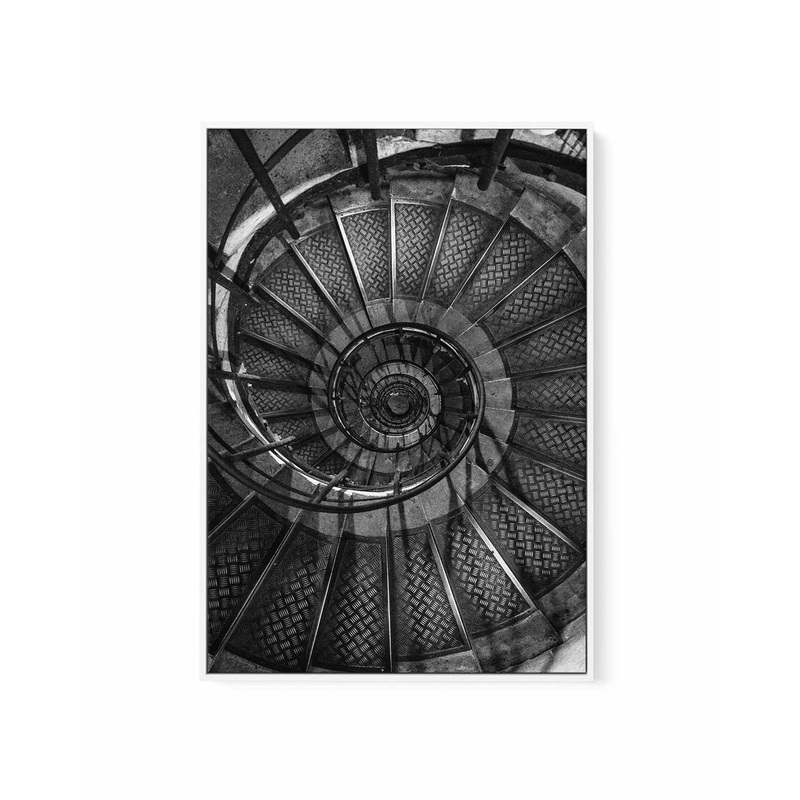Stairs by Jovani Demetrie | Framed Canvas Art Print