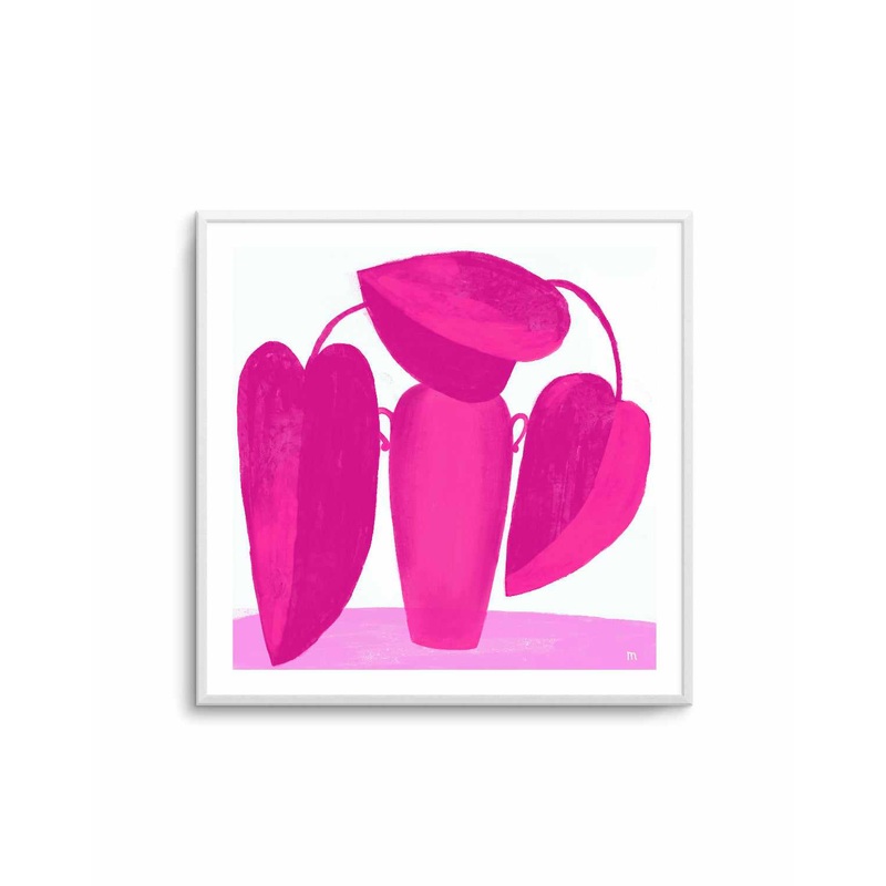 Vivid Magenta Plant I by Marco Marella | Art Print