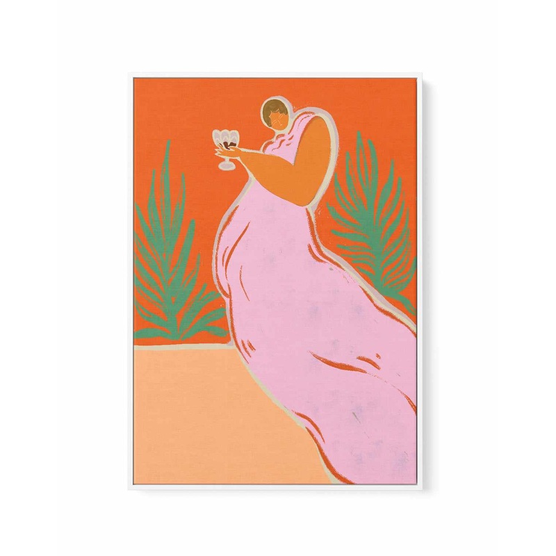 Wine Time by Arty Guava | Framed Canvas Art Print