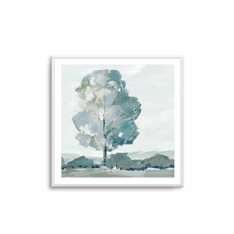 Blue Tree Forest I Art Print