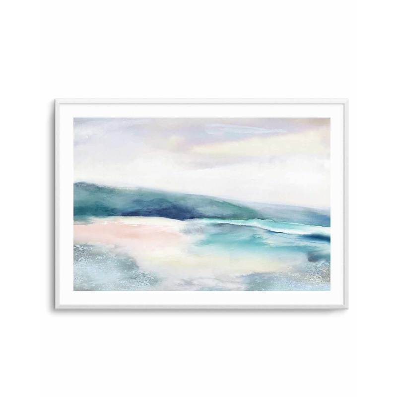 Blushing Blue Landscape Art Print