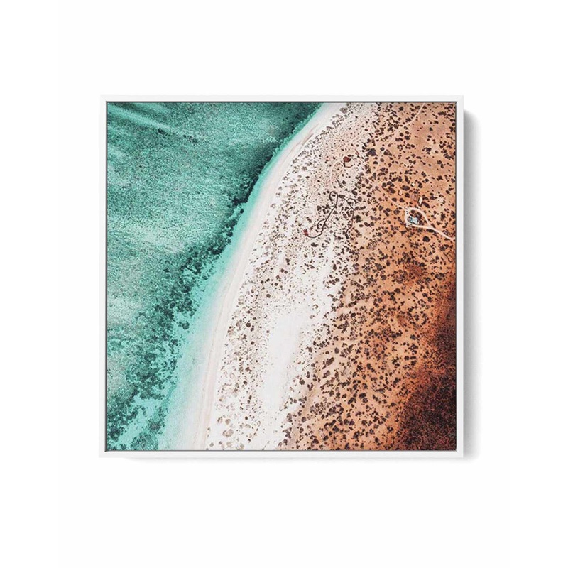 Sand To Sea | WA SQ | Framed Canvas Art Print