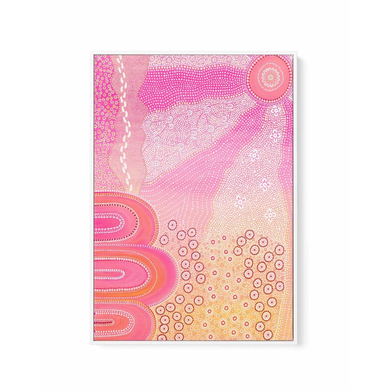 Walk Together by Domica Hill | Framed Canvas Art Print