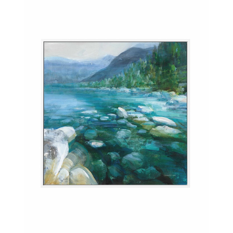 Western Lake II | Framed Canvas Art Print