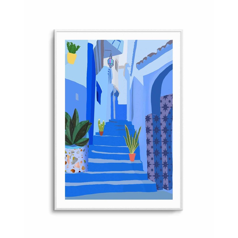 Blue City by Petra Lizde Art Print
