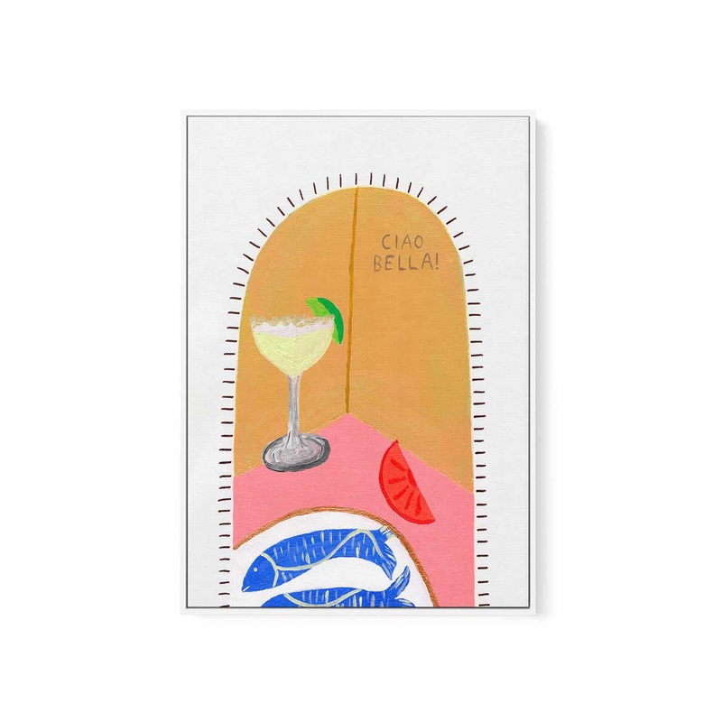 Ciao Bella I by Britney Turner | Framed Canvas Art Print