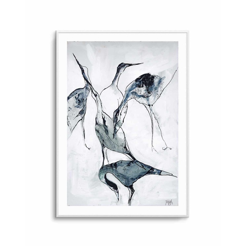 Crane I by Design Fabrikken Art Print