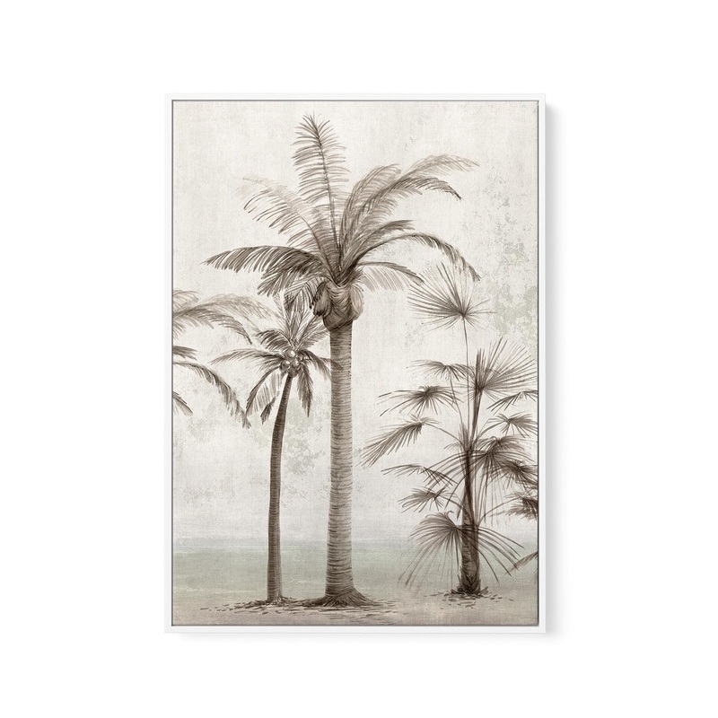 Tropic Palm I | Framed Canvas Art Print