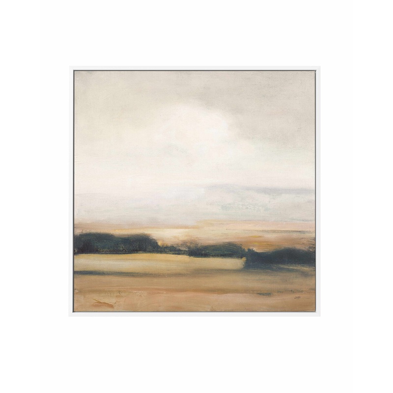 View from the Top Neutral | Framed Canvas Art Print