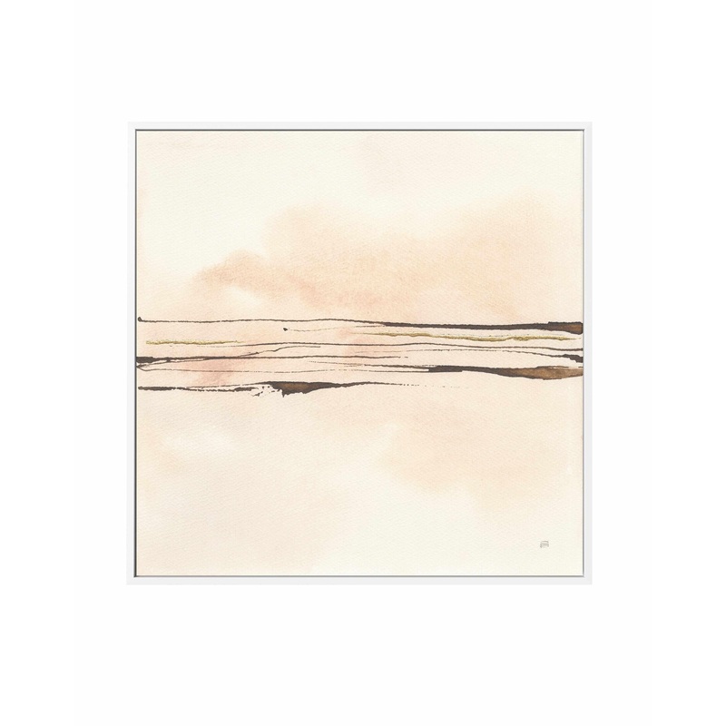 Walnut Minimal I | Framed Canvas Art Print