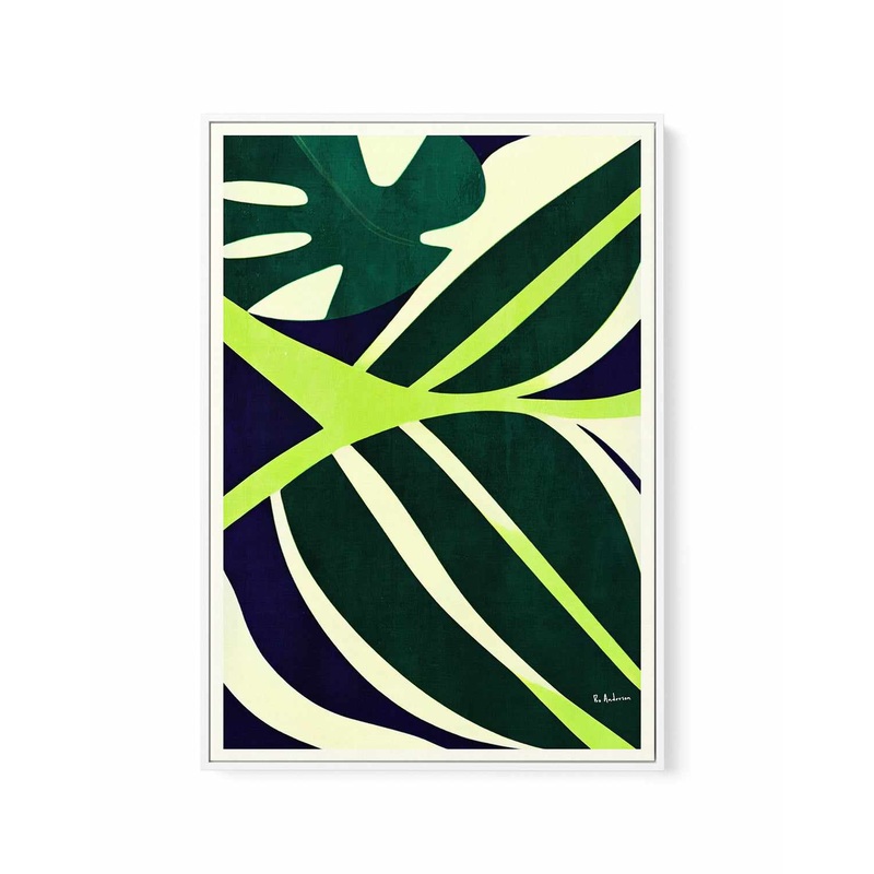 Botaniques Verde By Bo Anderson | Framed Canvas Art Print