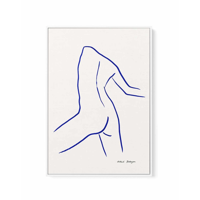 Female Outlines IV by Astrid Babayan | Framed Canvas Art Print