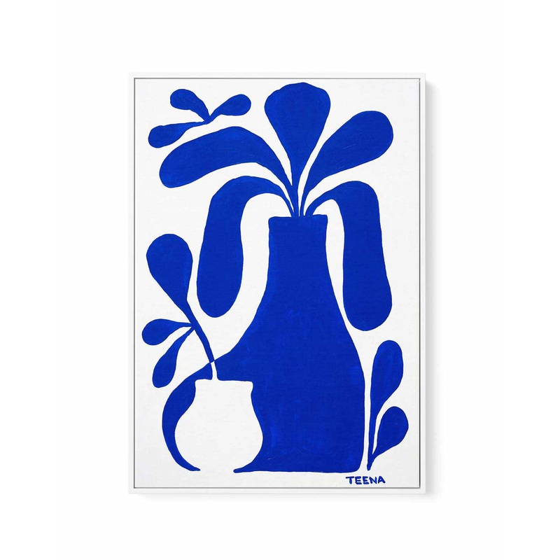 Coastal Vessels by  Teena Zerefos | Framed Canvas Art Print