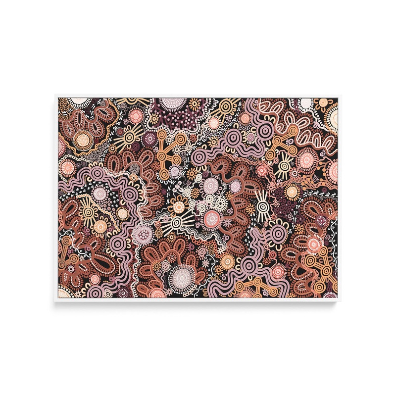 Country in Colour | Brown by Leah Cummins | Framed Canvas Art Print