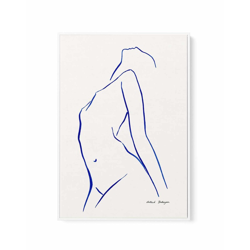 Female Outlines VI by Astrid Babayan | Framed Canvas Art Print