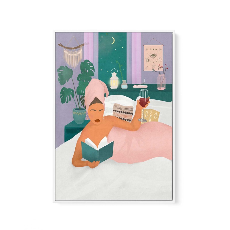 Self Care By Petra Lizde | Framed Canvas Art Print