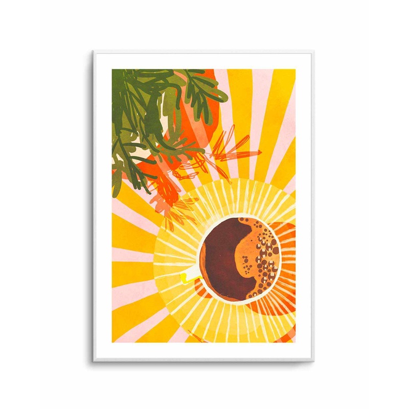 Sunny cafe by Gigi Rosad | Art Print