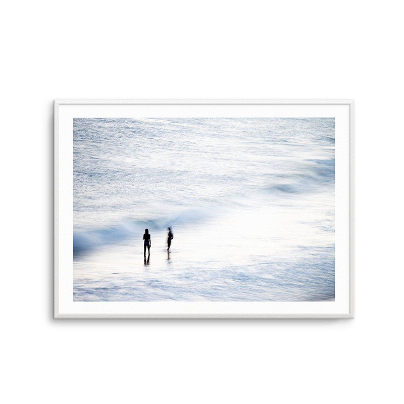 Swimmers at Dusk Art Print