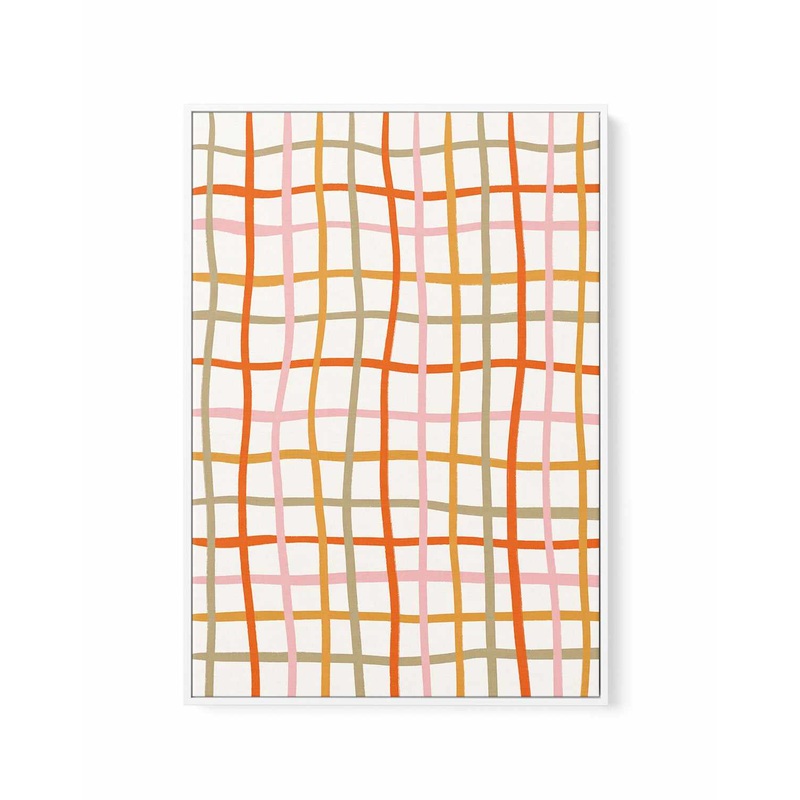 Weave Pattern by Arty Guava | Framed Canvas Art Print