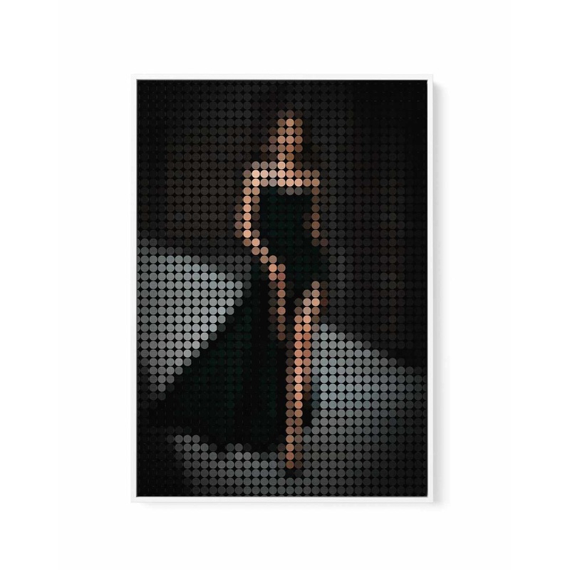 Catwalk Dots II | Framed Canvas Art Print