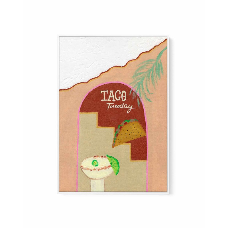 Taco Tuesday by Britney Turner | Framed Canvas Art Print