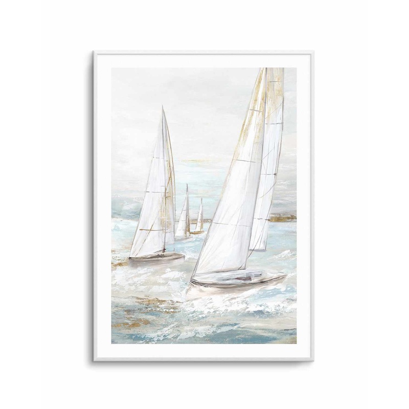 Windswept Sails II Art Print