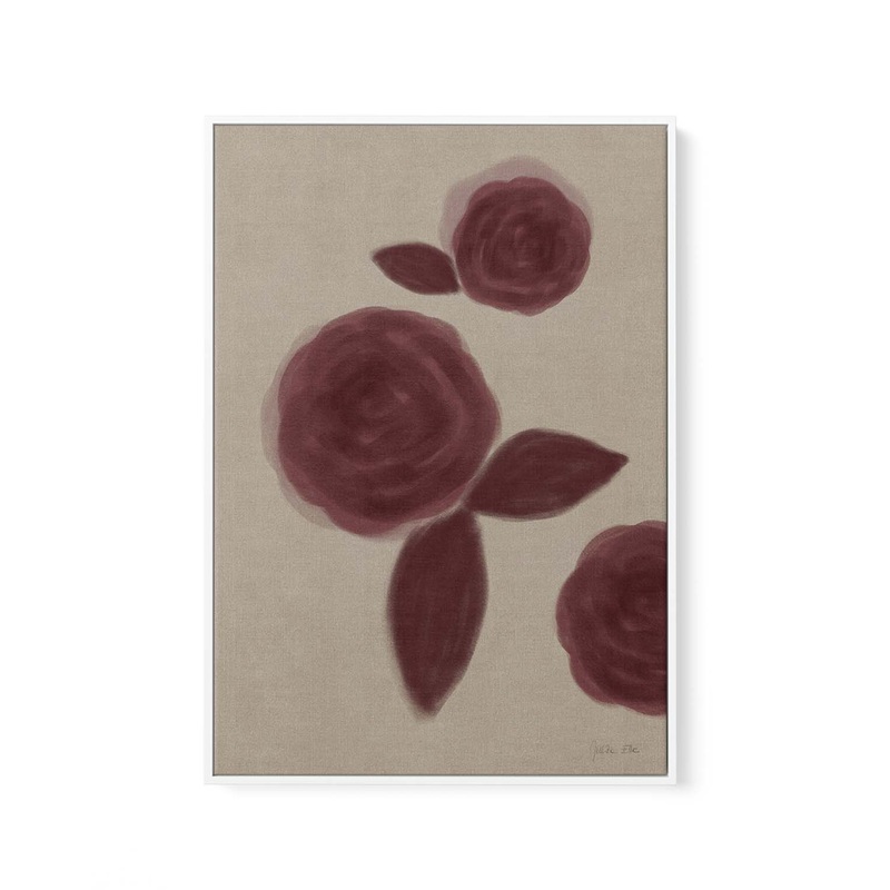 Roses No.02 by Julita Elbe | Framed Canvas Art Print