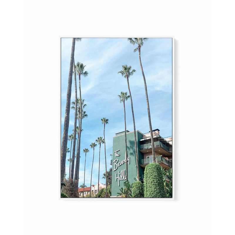 The Beverly Hills by Sarah Aknan | Framed Canvas Art Print