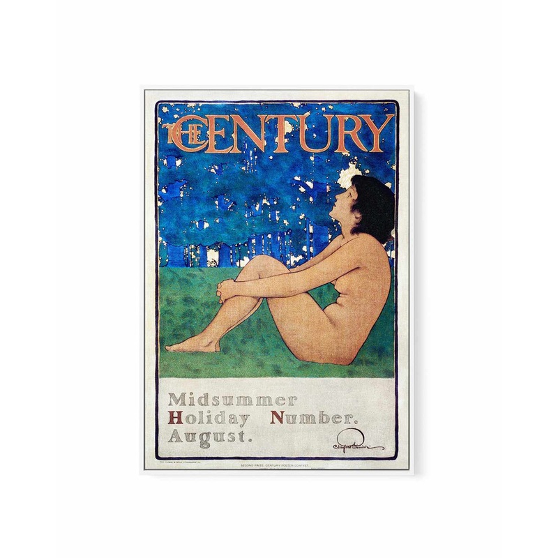 The Century Vintage Poster | Framed Canvas Art Print