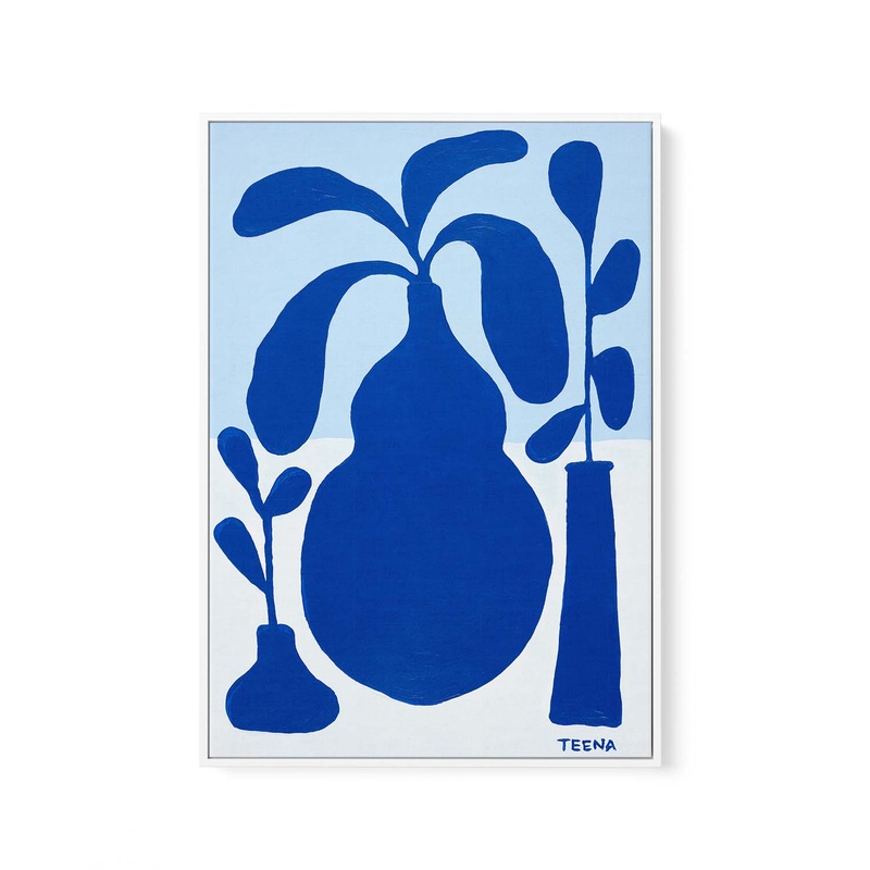 What A Pleasure by Teena Zerefos | Framed Canvas Art Print