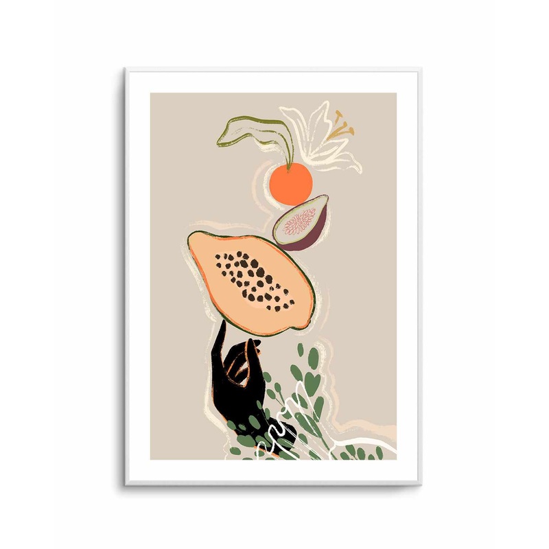 Balancing Fruits by Arty Guava | Art Print