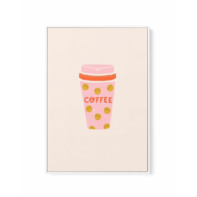 Coffee By Aislinn Simmonds | Framed Canvas Art Print