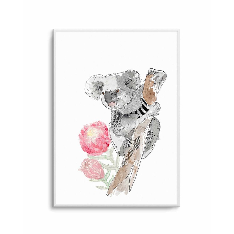 Cutie Koala by Maku Fenaroli | Art Print
