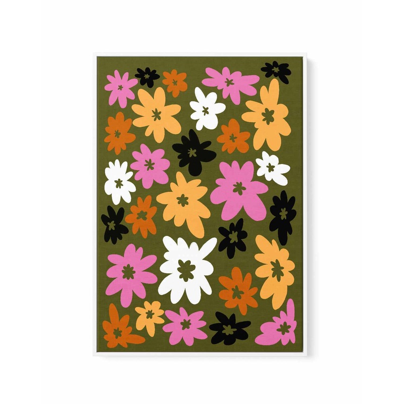 Flora by Arty Guava | Framed Canvas Art Print