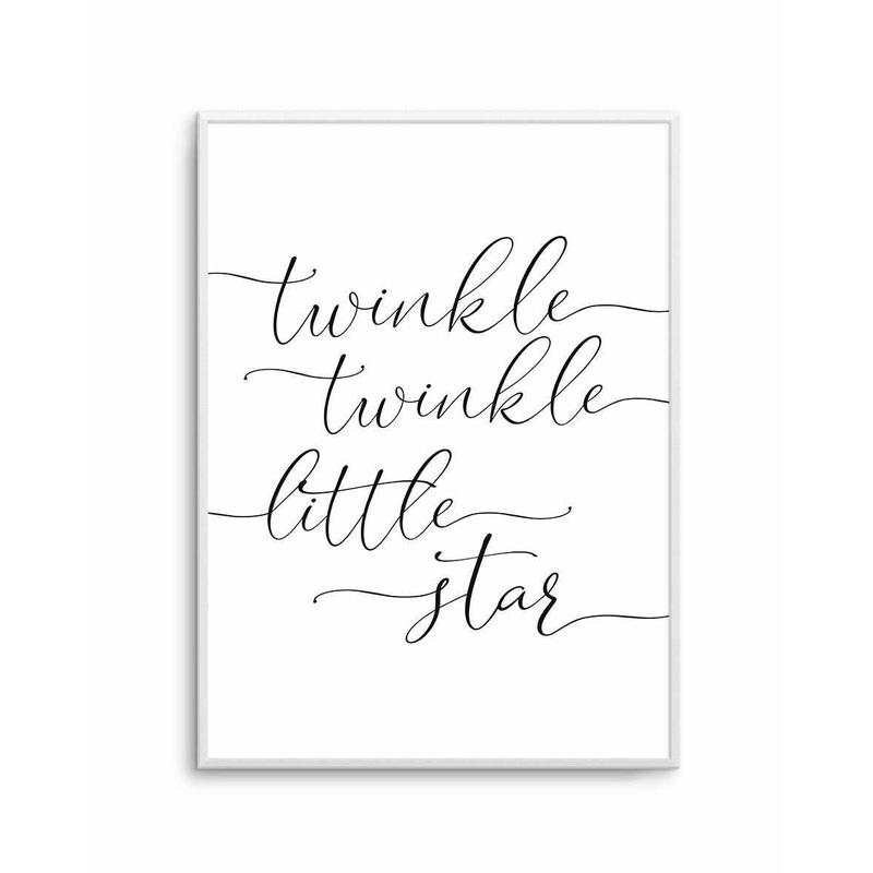 Twinkle Twinkle Little Star | 6 Colour Options Art Print