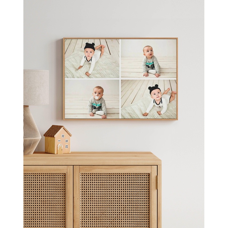 4 Memories In Landscape | Framed Canvas Art Print