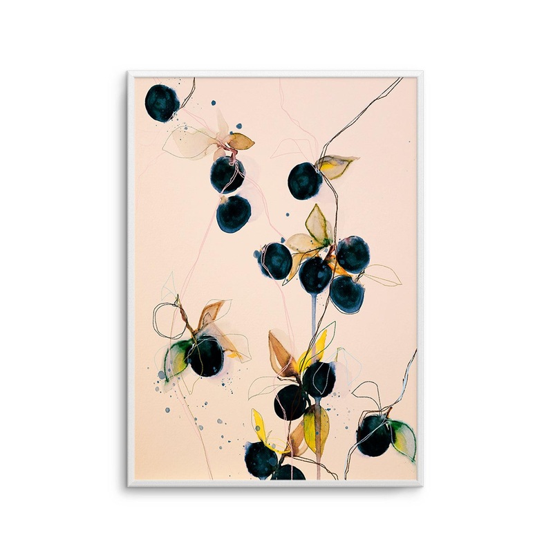 Blueberries by Leigh Viner Art Print