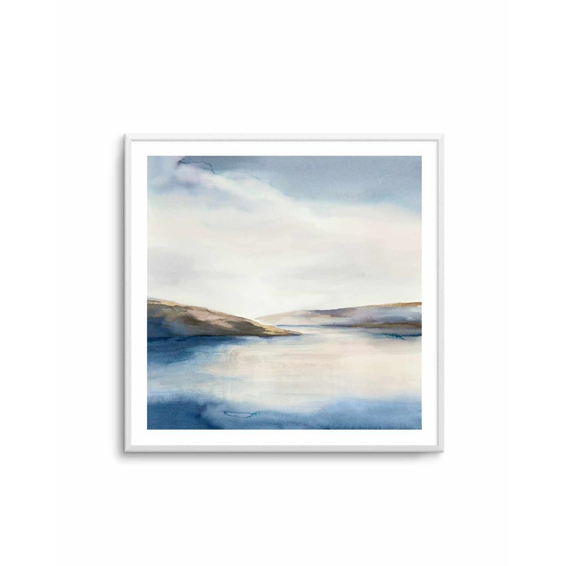 Calm Blue Tide Art Print