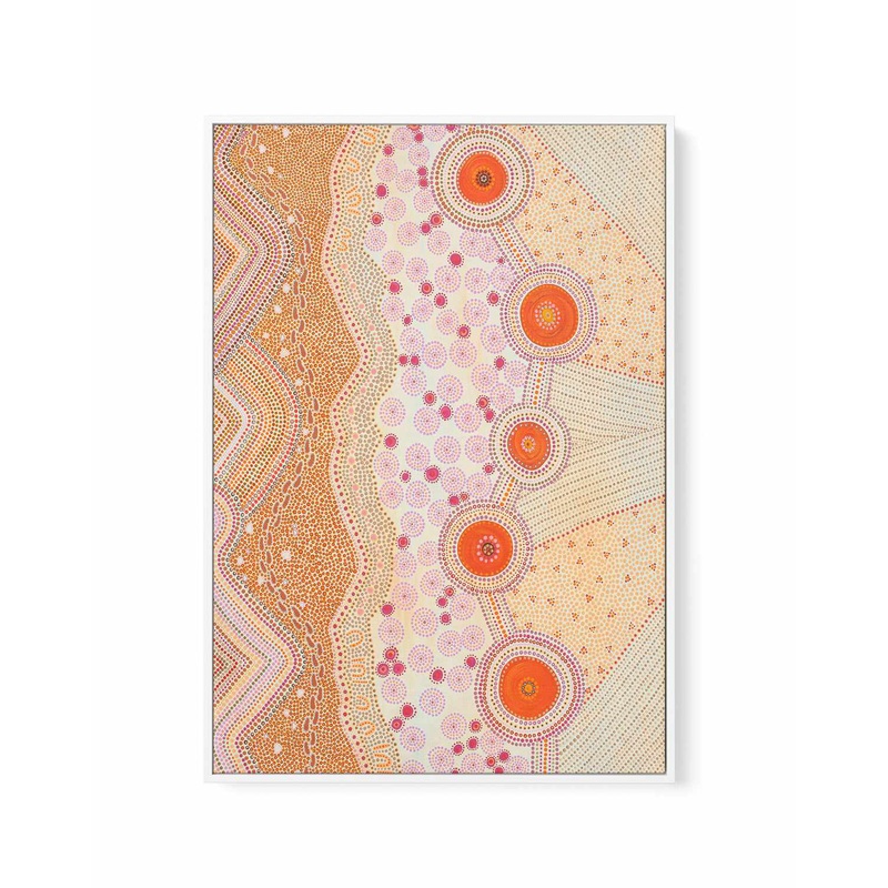 Connected To Country by Domica Hill | Framed Canvas Art Print