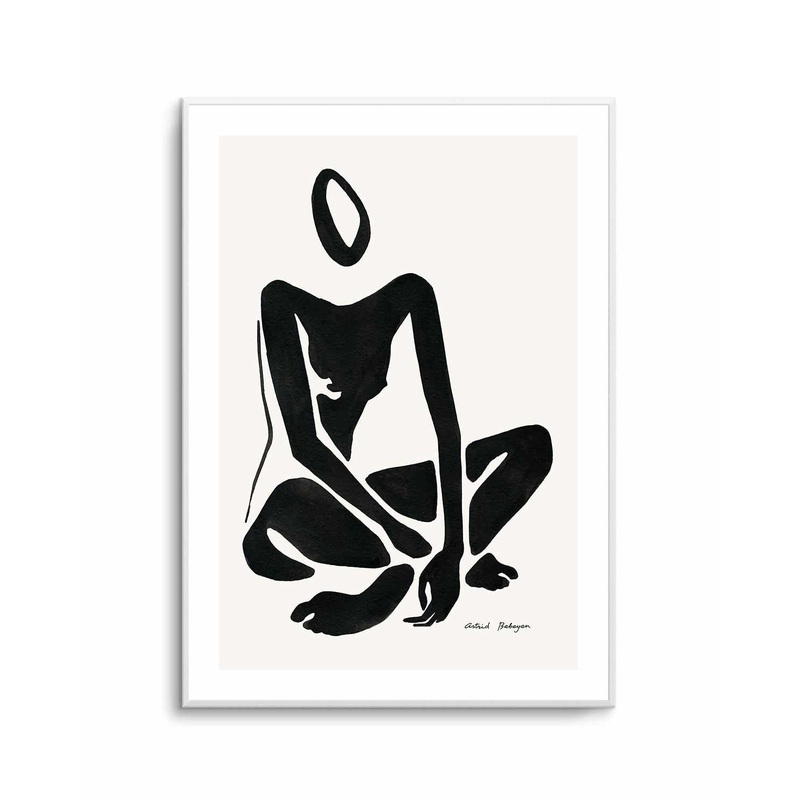 Female Shapes VII in Black I by Astrid Babayan | Art Print