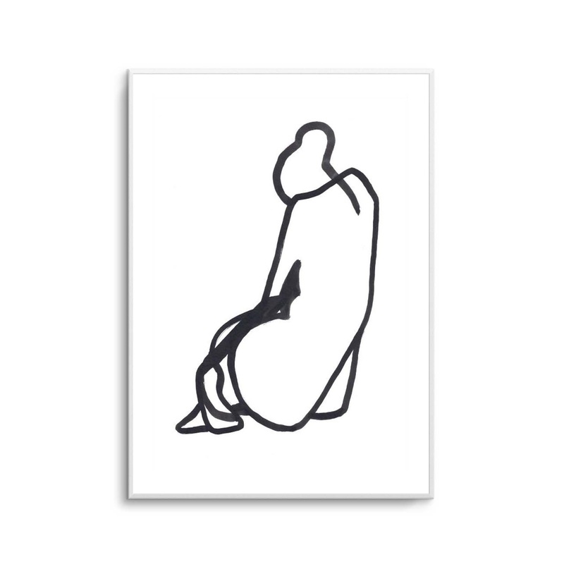 SITTING WOMAN V By Jorgen Hansson | Art Print