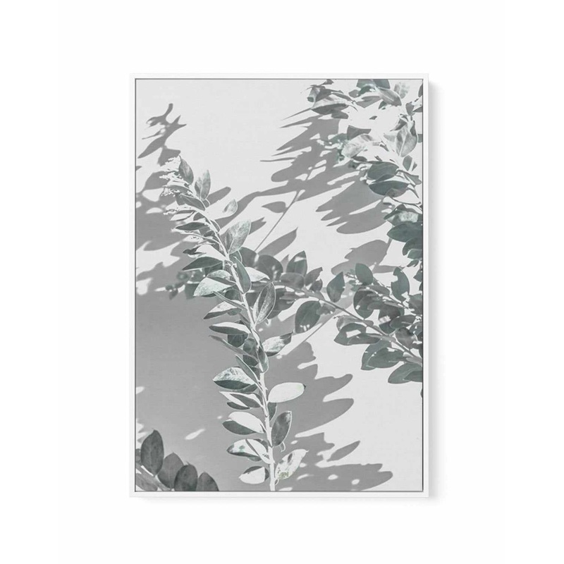 Abstract Leaves II | Framed Canvas Art Print