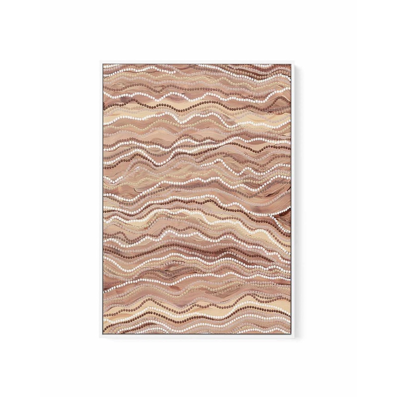 River Flow by Karissa Undy | Framed Canvas Art Print